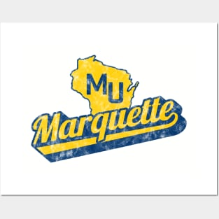 Support Marquette with this vintage design! Posters and Art